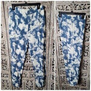 True Craft Blue Tie Dye Joggers with Pockets Womens Size Large